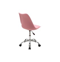 Silla de Oficina Ergonómica en Color Rosa - 93-80x57x48 cm, Comodidad y Estilo Moderno para Trabajo y Estudio.