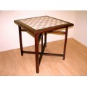 Mesa madera y tapa de ceramica tipo mosaico
